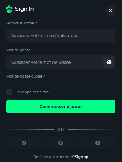 Connexion à GamdomCasino France pour jouer en 2025